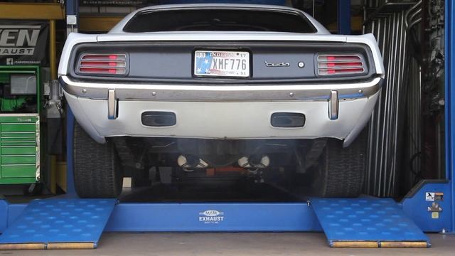 1970 Plymouth Cuda Exhaust Black Widow смотреть онлайн