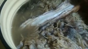 Вычинка овечьей шкуры, часть1.