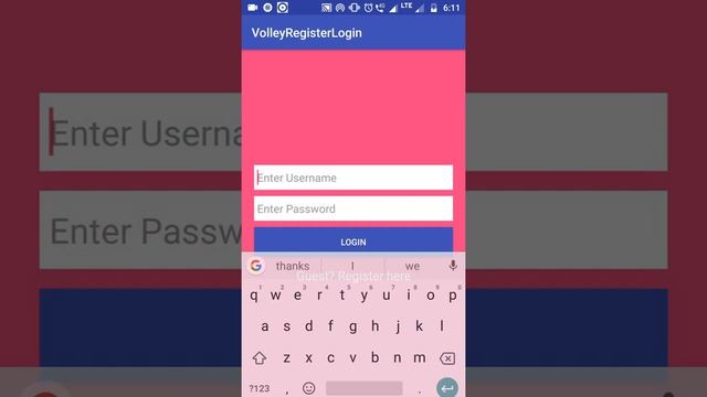 android volley register login php mysql session смотреть онлайн
