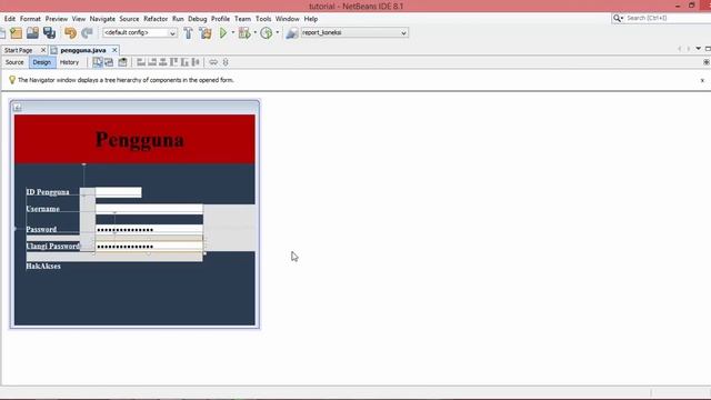 Tutorial Membuat Form Input Data Pengguna Java NetBeans & Database MySQL (Part 1/3) смотреть онлайн