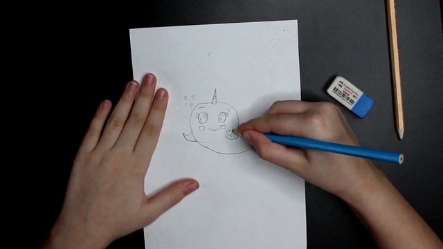 КИТЁНОК рисуем по-шагово с детьми. Простые фигуры смотреть онлайн