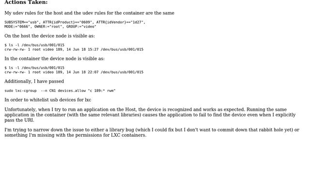 Unix & Linux: USB passthrough for LXC containers смотреть онлайн
