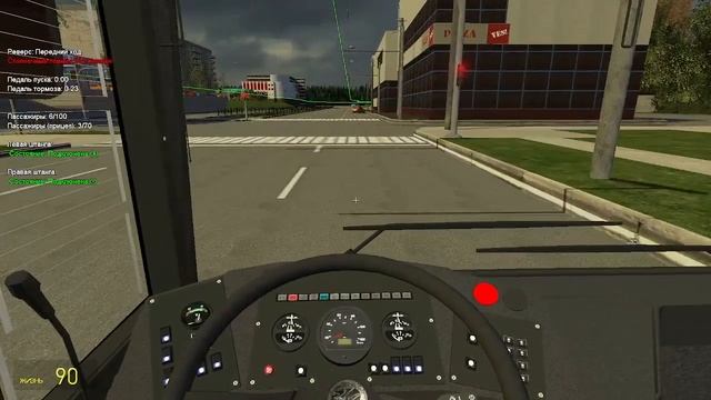 катаюсь на аксм-333 по 6 маршруту от пензы 3 до мкр. Запрудный (Trolleybus FS) смотреть онлайн
