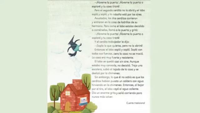 Los tres cerditos - Cuento Tradicional. Libro de Español Primer Grado SEP. Videocuento. смотреть онлайн