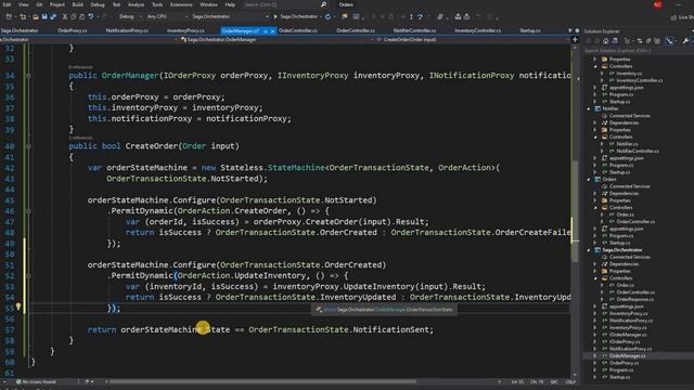 Saga Orchestration using Stateless State Machine (An Introduction using .NET 5 and C#) смотреть онлайн