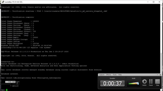 How to encrypt a oracle database смотреть онлайн