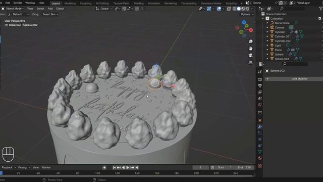 Blender 4.0 Tutorial - Make a Cake with Blender! смотреть онлайн