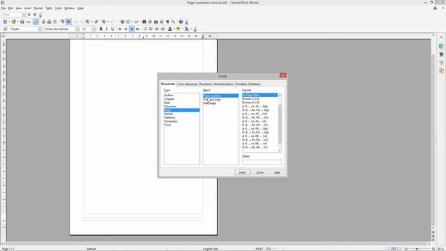 How To Add Page Numbers To Open Office Writer Document Tutorial смотреть онлайн