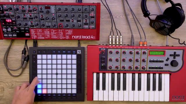 Nord Modular G1 and Novation Launchpad Pro MkIII смотреть онлайн