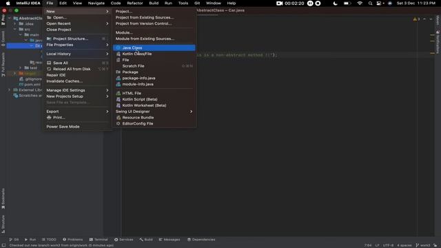 Abstract Class in Java смотреть онлайн