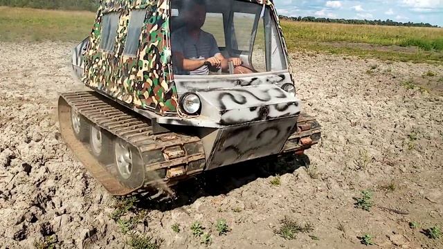Гусеничный вездеход МАК. Дифферинциальный поворот управляемость. Мост 2101
