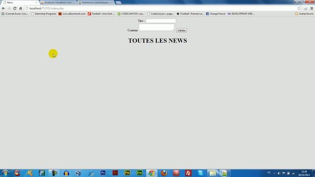 Système de news PHP MySQL смотреть онлайн
