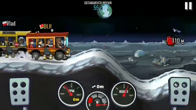 Hill climb racing 2 | Event MOON Jump #77 смотреть онлайн