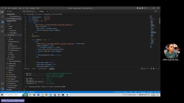 USER MANAGEMENT SYSTEM USING QUASAR смотреть онлайн