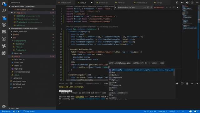 Build an E-Commerce Shopping Cart using React and Redux смотреть онлайн