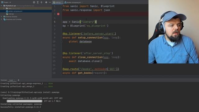 Próbuję tego po raz pierwszy.. :) Rest API, Async, Docker, MongoDB i Pyfestival смотреть онлайн