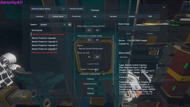 Space Engineers Nanite Factory workaround/ PCU limit override смотреть онлайн