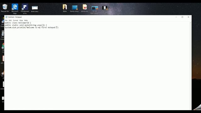 How to write Java program using notepad , compile and run it?Java programming tutorial for beginner смотреть онлайн