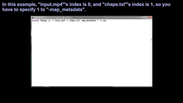 ffmpeg examples - set chapters, clear all chapters смотреть онлайн