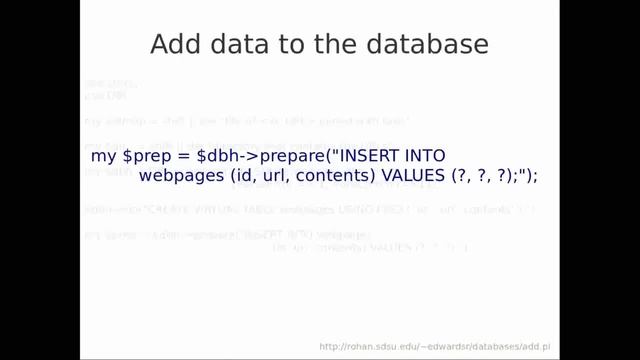 Perl part 7: Introduction to the Perl DBI смотреть онлайн