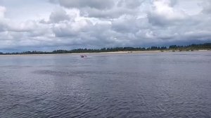 Ока 4 + Ямаха 20 сил 4 такта. испытания на воде.