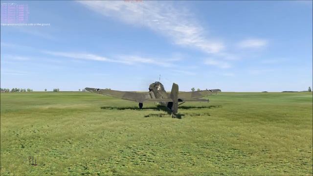 IL2 Sturmovik Cliffs of Dover - Ju 87 Stuka "The feared dive bomber" (Startup, takeoff) смотреть онлайн