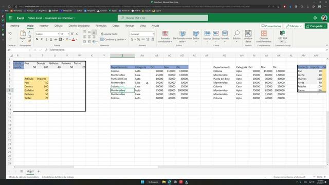 1 - Excel - Vídeo apoyo tarea / Habilidades digitales смотреть онлайн