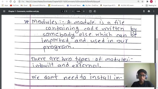 Chapter - 1 Comments, Modules, and Pip | Python Tutorial | #Part 1 | CodeWithAdi смотреть онлайн