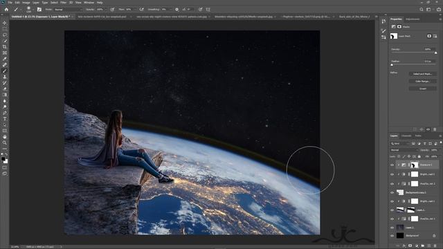 Amazing Earth View Photo Manipulation Photoshop Tutorial смотреть онлайн