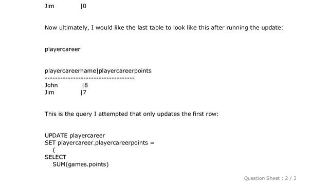 MySQL : Update table with SUM from another table смотреть онлайн