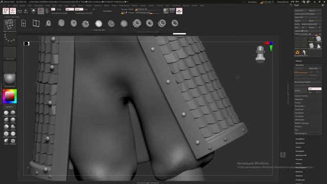 Скульпт 3д модели персонажа в Zbrush и Blender #5 - часть 4 смотреть онлайн