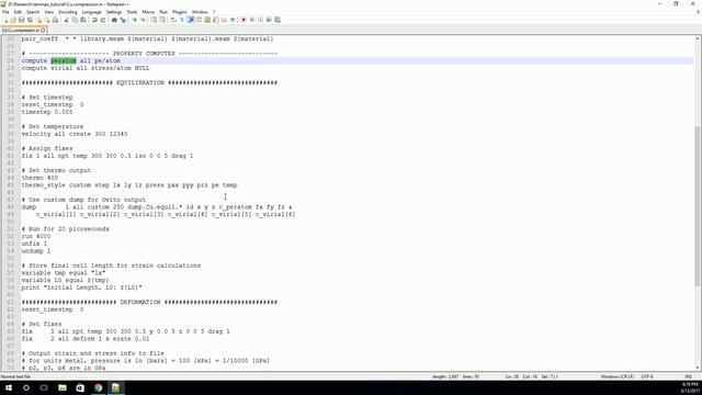 The LAMMPS Input Script - Part 2 смотреть онлайн