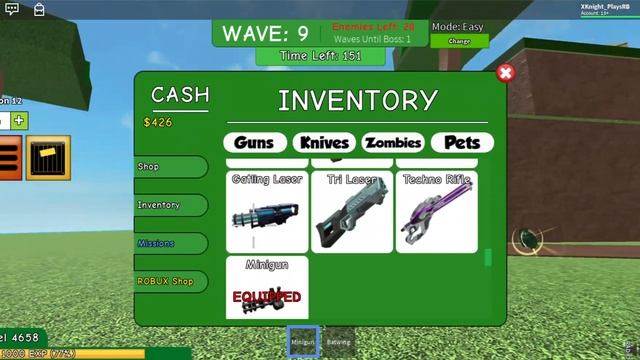 I Finally Got the Minigun!!! (Roblox Zombie Attack) XKnightPlays смотреть онлайн