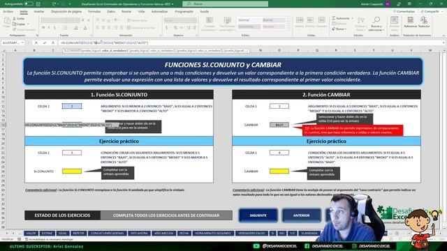 Función SI ANIDADA vs SI.CONJUNTO vs CAMBIAR en Excel | Clips de Excel #32 смотреть онлайн
