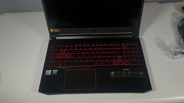 Acer Nitro 5 15.6 gaming laptop RTX 3050Ti unboxing and quicklook смотреть онлайн