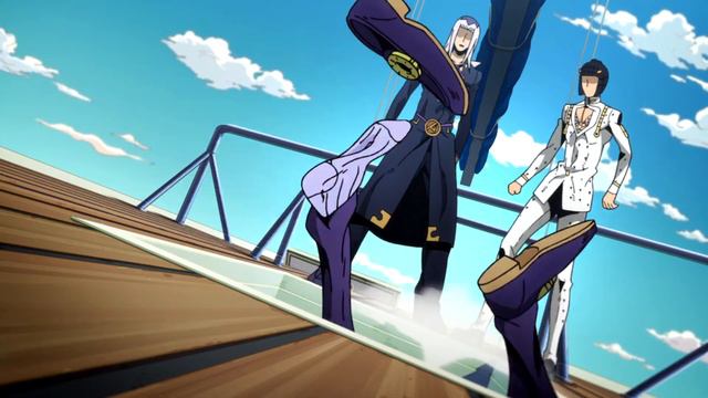 JJBA Golden Wind - - Moody Blues' Counterattack vs Soft Machine - Animation Highlights смотреть онлайн