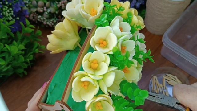 Мастер-класс.Букет из крокусов. смотреть онлайн