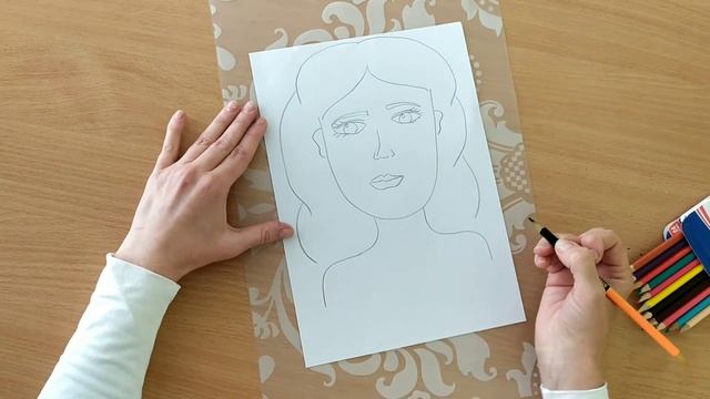 Заняття з малювання "Портрет моєї мами" смотреть онлайн