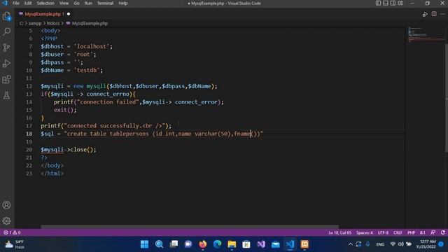 How to Create Table in PHP MySQL Database | Creating Table Using PHP Script смотреть онлайн