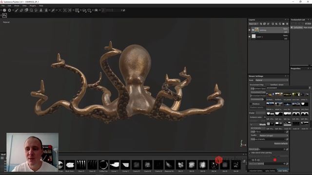 Приглашение на стрим - 3D осьминог в ZBrush, Substance Painter, Marmoset и Corona смотреть онлайн