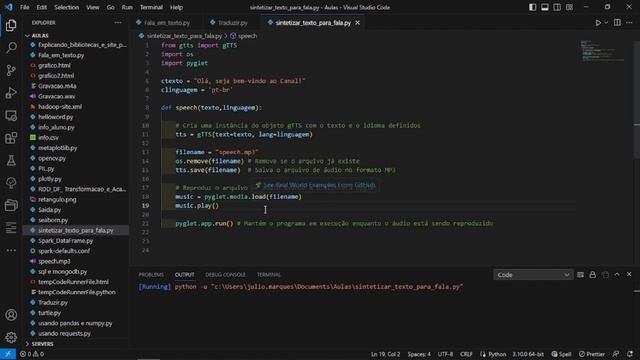 Python - Biblioteca gtts смотреть онлайн