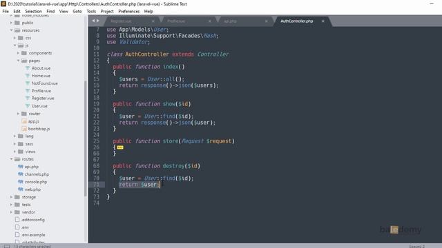 Tutorial Laravel Vue js Indonesia #41 - Delete Data смотреть онлайн