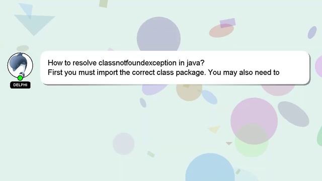 How to resolve classnotfoundexception in java? смотреть онлайн