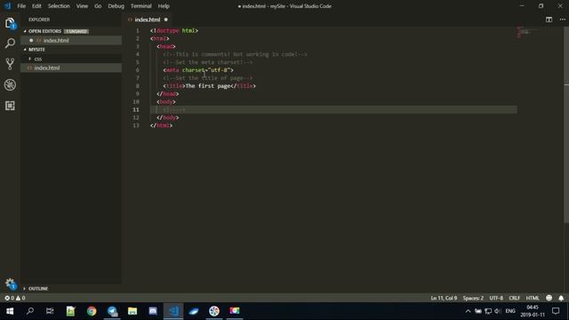Мой первый видео монтаж. Вёрстка HTML-страницы смотреть онлайн