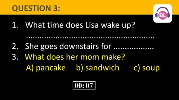 Read the questions - Listen and answer - level A (easy) - Basic Listening Exercises - Easy Listenin