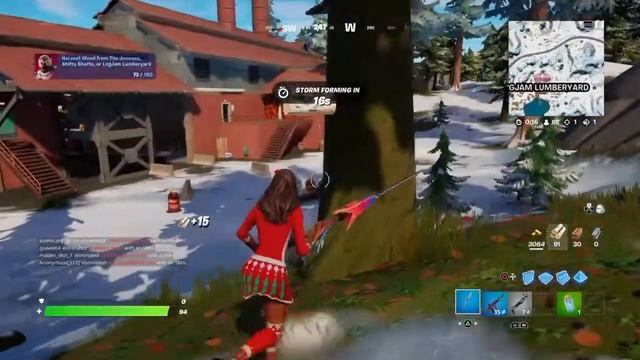 Harvest Wood From The Joneses Shifty Shafts Or Logjam Lumberyard | Week 4 Quests | Fortnite Season смотреть онлайн