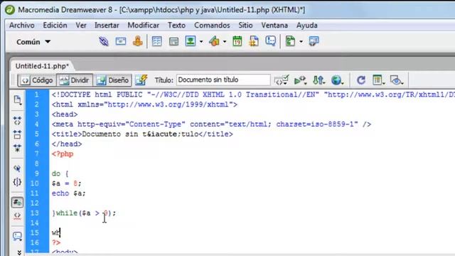 PHP tutorial 11. Bucle Do While смотреть онлайн