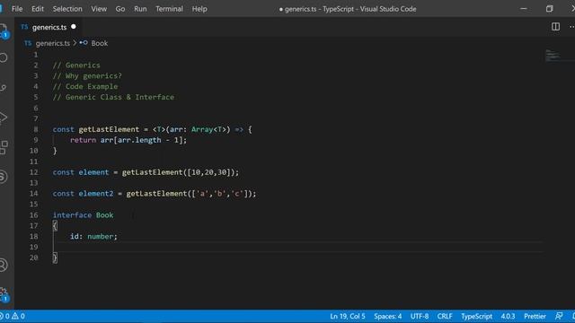 Generics in Typescript | Typescript Tutorial | DotNetCrunch смотреть онлайн