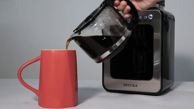 Secura Automatic Coffee Maker with Grinder for use with Whole Beans or Ground Coffee, CM-6686AT смотреть онлайн