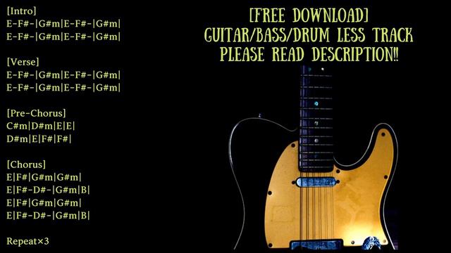 Midwest Emo Backing Track in B major смотреть онлайн